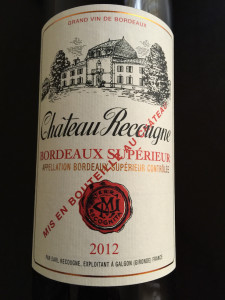 Chateau Recougne 2012