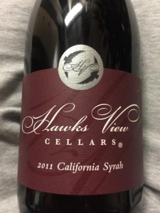 2011 Hawks View Cellars California Syrah